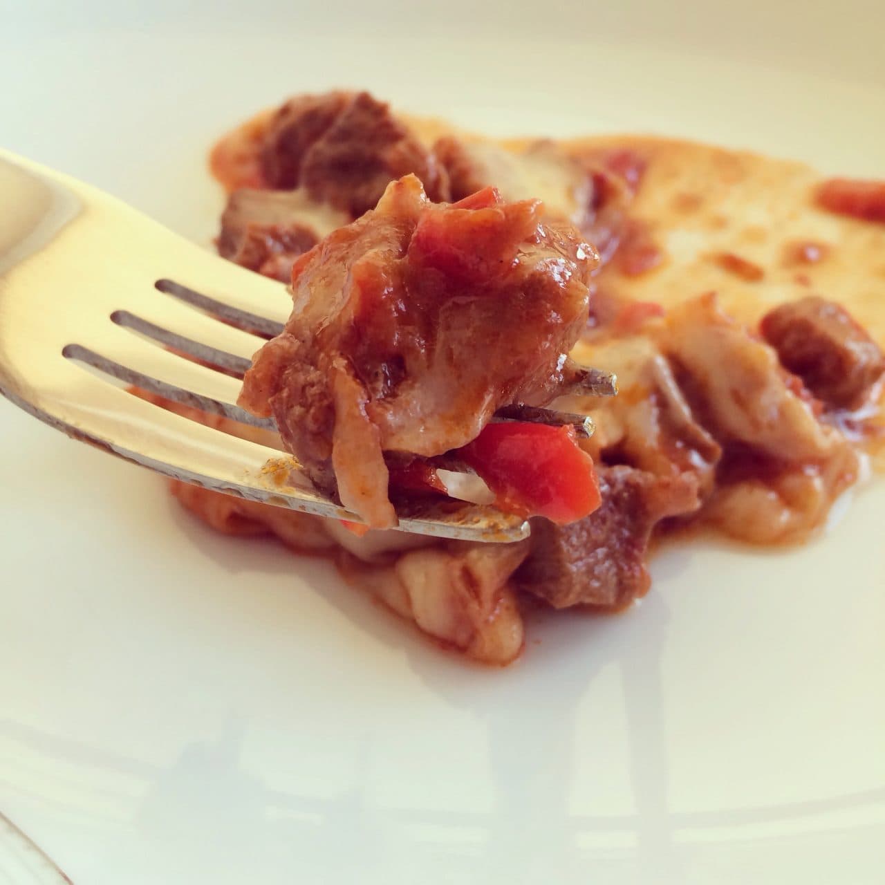 Kırmızı Biberli, Domatesli Et Sote