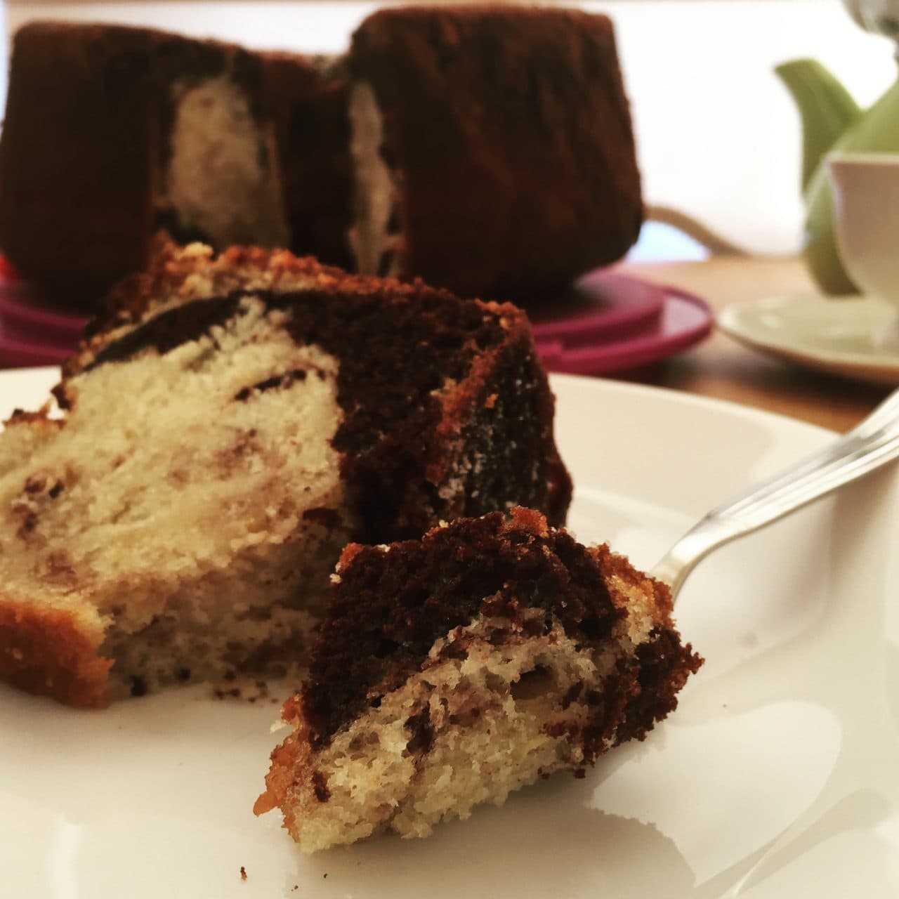 Limon Aromalı Mermer Kek