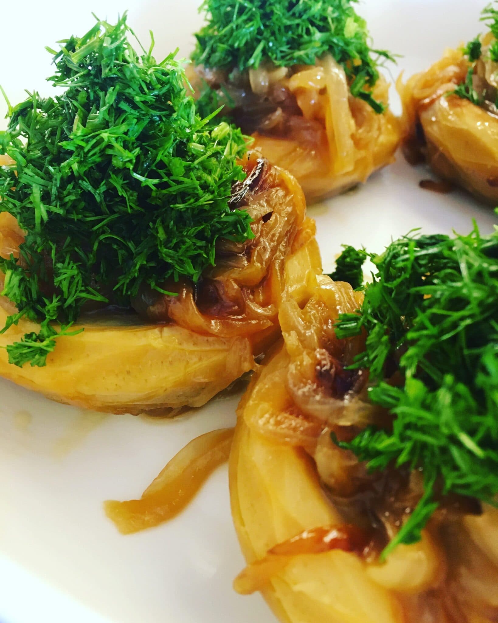 Karamelize Soğanlı Zeytinyağlı Enginar